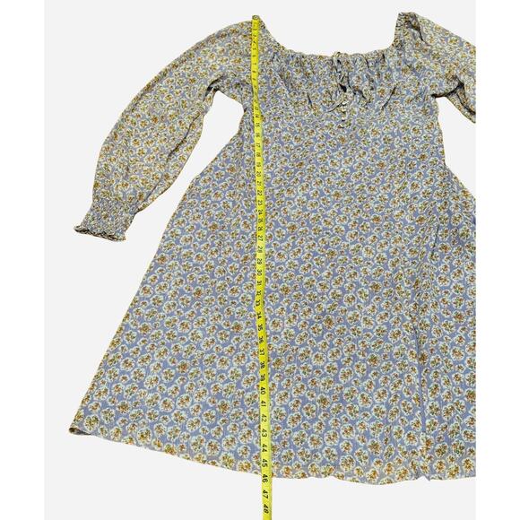 NWT Forever 21 Plus Size 1X Purple Ditsy Floral Print Midi Dress fairy boho - Picture 10 of 10